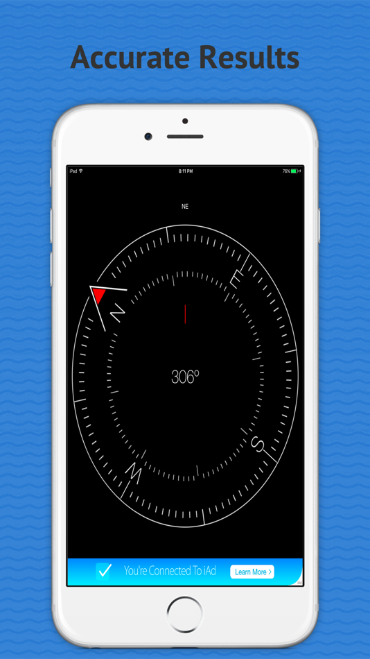 #3. Compass Live-Direction Finder (iOS) 由: Aishvarya Sadasivam