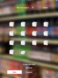 Sugar grams to cubes or spoons ipad bilder 0
