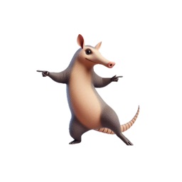 Dancing Aardvark Stickers