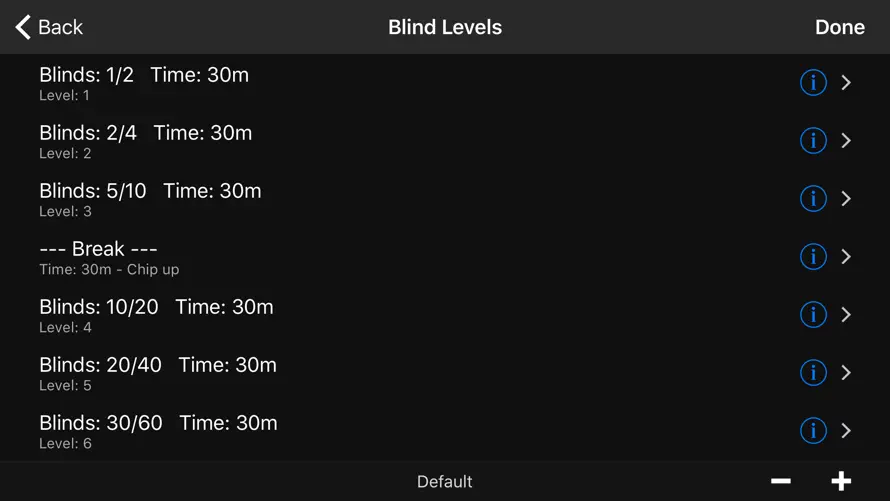 PokerTimer Professional screenshot 2