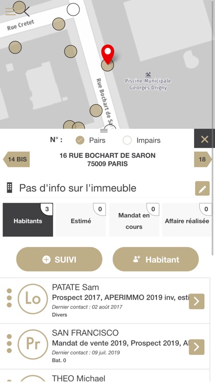 Appli mobile du conseiller