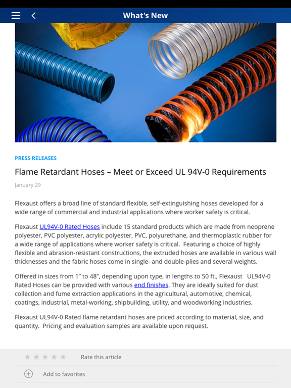 Flexaust Connect iPad screenshot 2 - Business app
