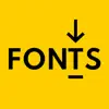 Fonts for iPhones & iPads App delete, cancel