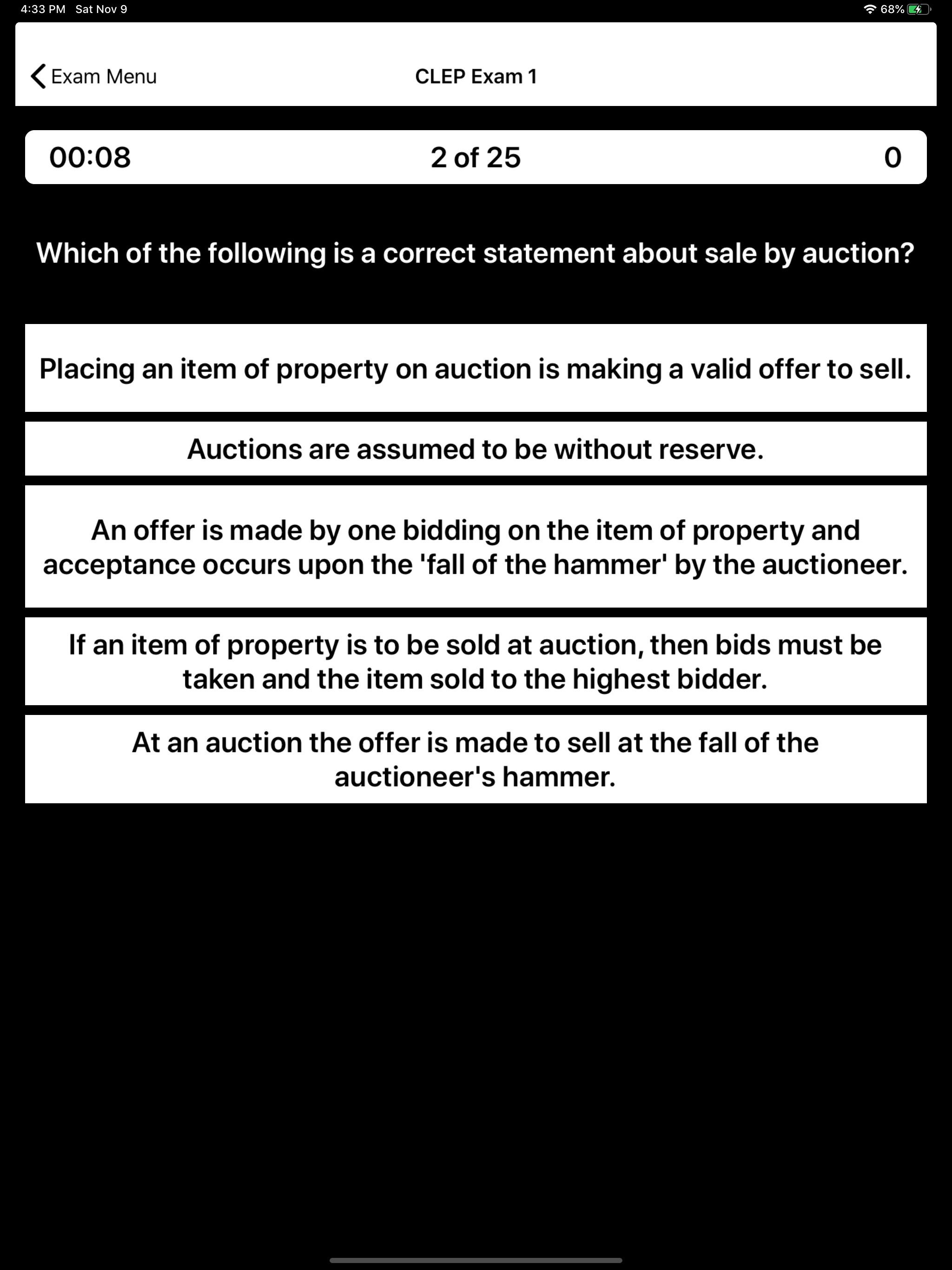 CLEP Business Law Prep screenshot 12