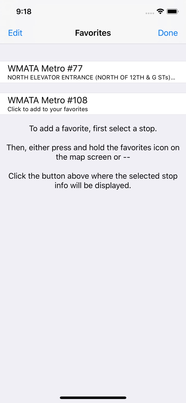 DC Next Bus iphone screenshot 4