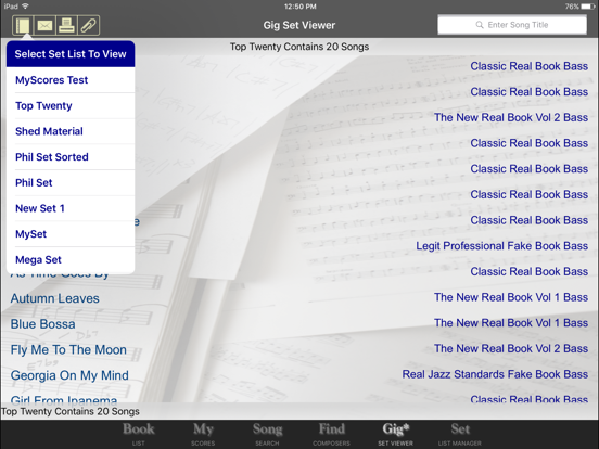 iGigBook Sheet Music Manager X iPad app afbeelding 10