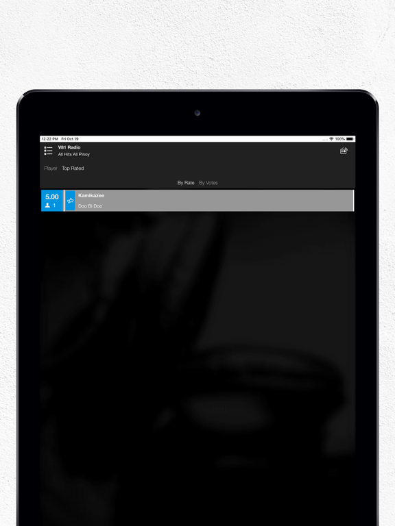 V81 Radio iPad screenshot 5 - Music app