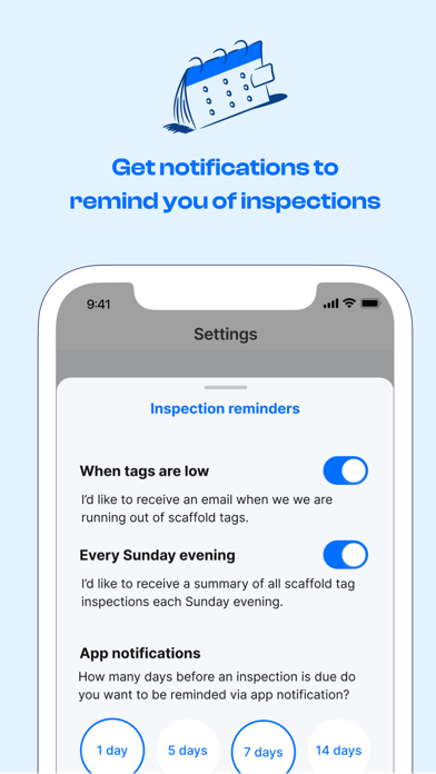 Scafflinq: Digital Scafftags screenshot