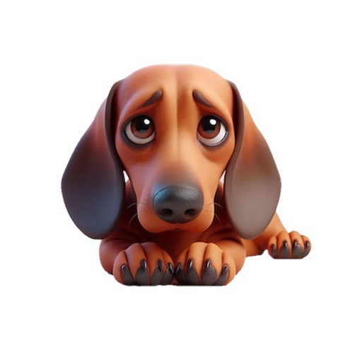 Sad Dachshund Stickers icon