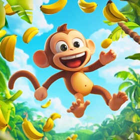 Snímky obrazovky (4) Monkey Banana Drop Jungle game