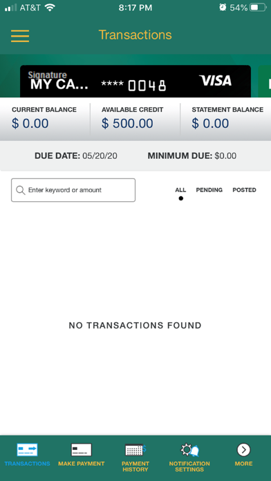 TVFCU Cards Screenshot