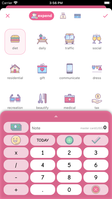 Money+ Cute Expense Tracker Screenshot