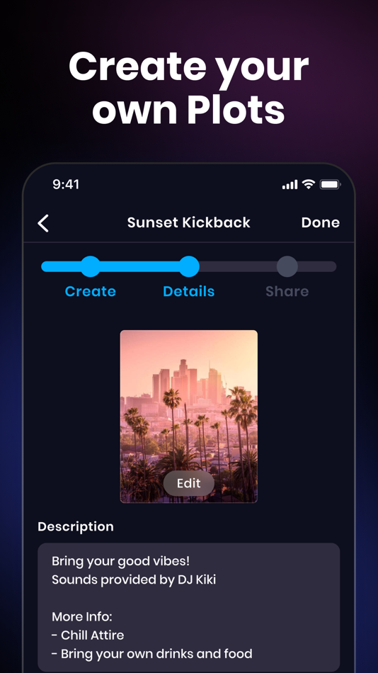#2. Plots - Host & Find Events (iOS) By: Plots Inc.