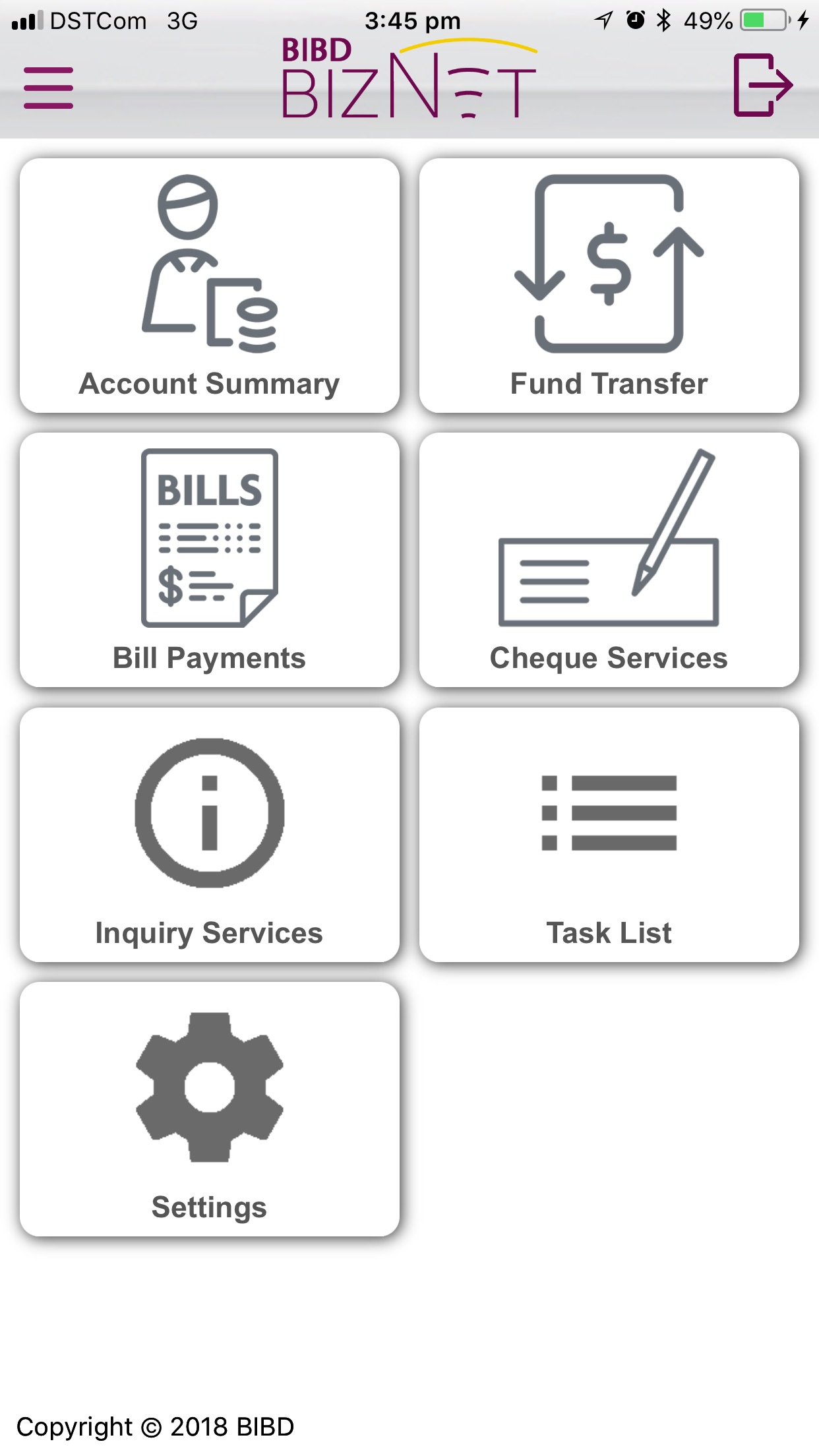 Screenshot 2 of BIBD Biznet Mobile