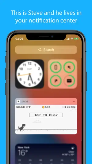 Steve | Widget Dinosaur Game screenshot 1