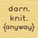 Darn Knit Anyway app icon - Lifestyle app for iPhone