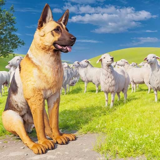 Wild Shepherd Dog Life Sim