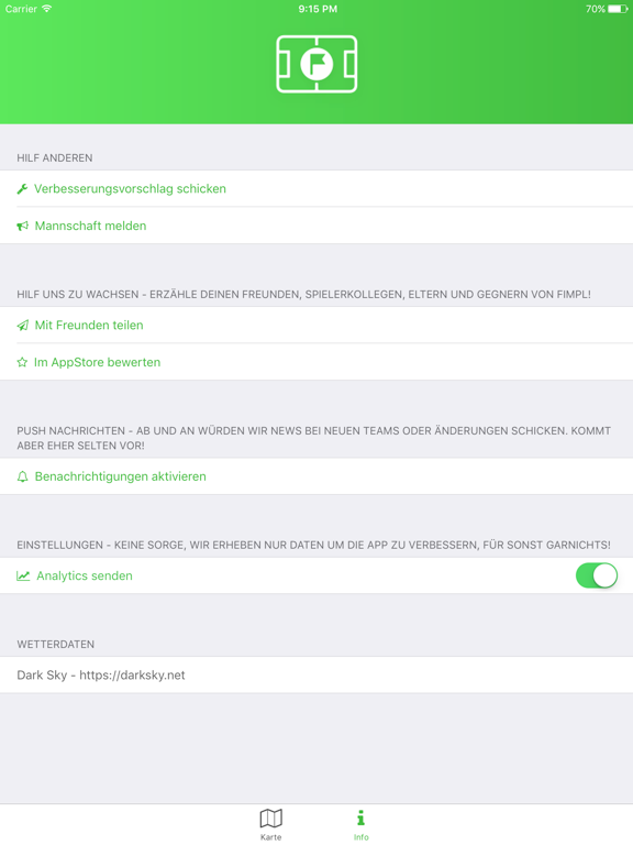 Fimpl iPad screenshot