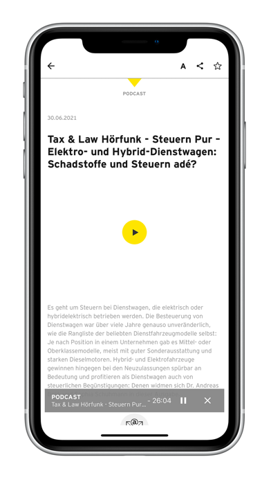 EY Tax & Law DE News Screenshot