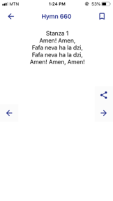 E.P.C Ewe Hymnal screenshot