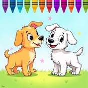Dogs coloring book game pets