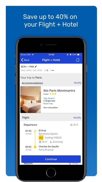 eDreams: Flights, hotels, cars