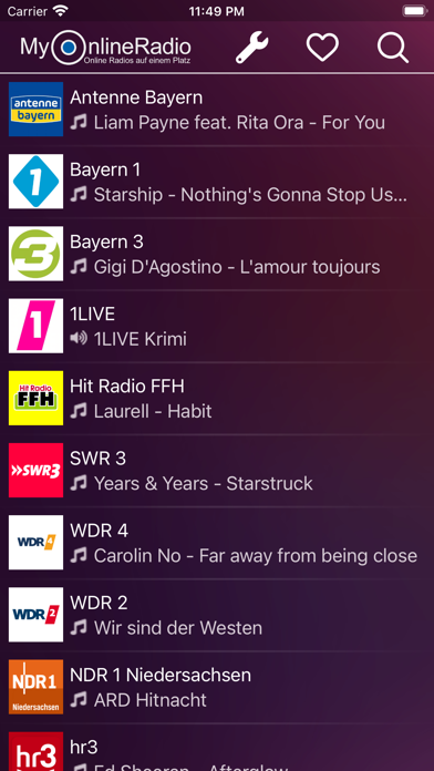 MyOnlineRadio - Deutschland Screenshot