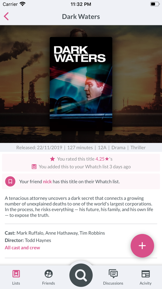 #2. Whatch (iOS) 由: Alex Borton