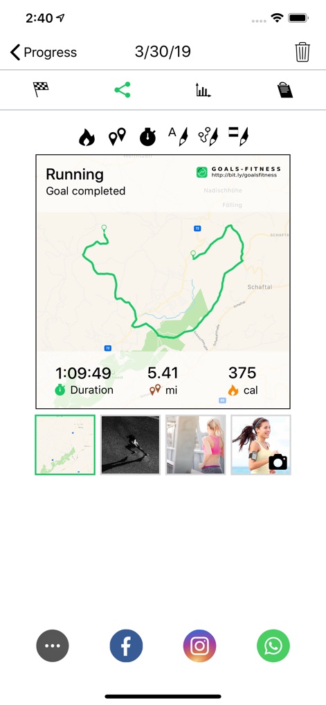 Running Walking Tracker Goals - Share Achievements