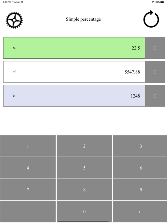 Screenshot #5 pour Simple percentage