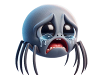 Sad Spider Stickers