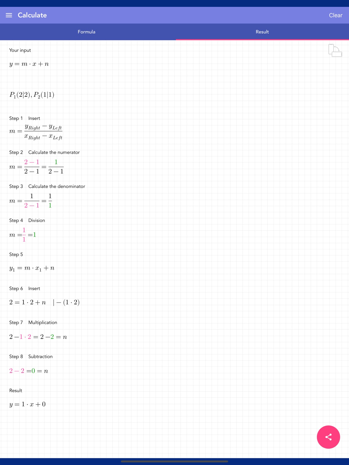 Solving Linear Equation PRO ipad screenshot 1
