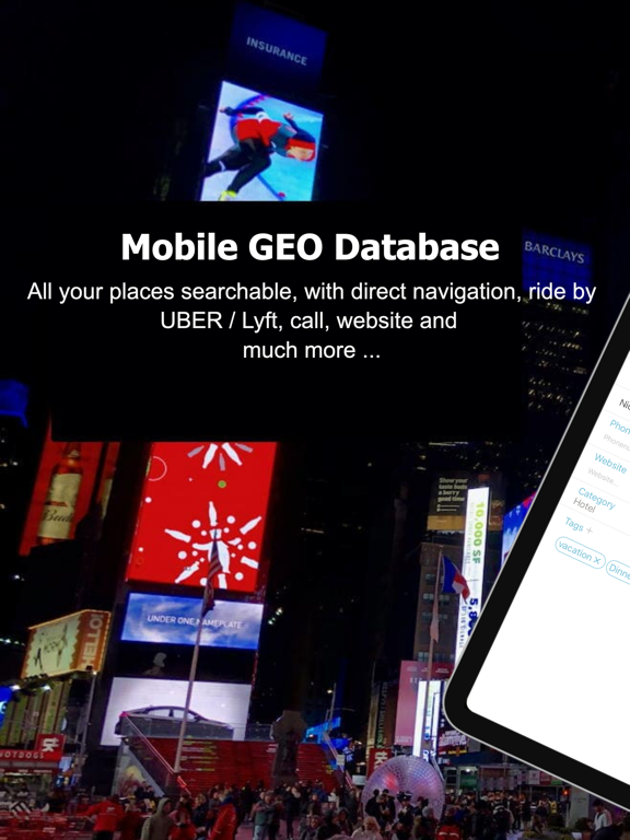 POI MAP - Your Private Places iPad screenshot 2 - Travel app
