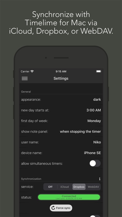 Timeframe - Time Tracking