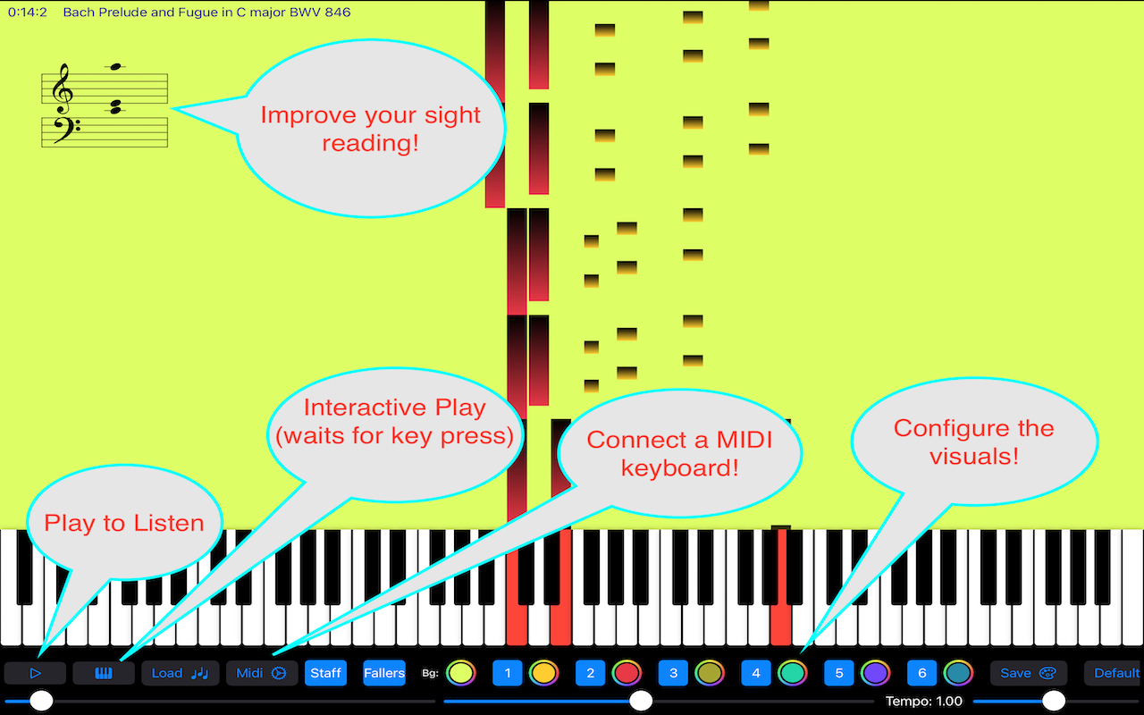 Falling Notes Piano Trainer