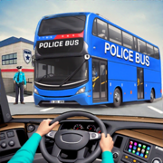 警车模拟器游戏 2023 - 公交车模拟 3D