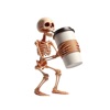Coffee Skeleton Stickers icon