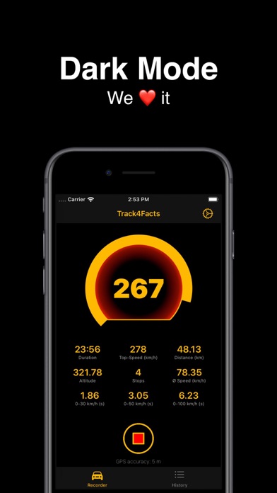 Track4Facts PRO iPhone screenshot