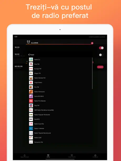 Ceas deșteptător cu radio