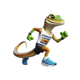 Marathon Lizard Stickers