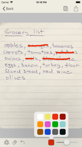 Paper Shopping List screenshot