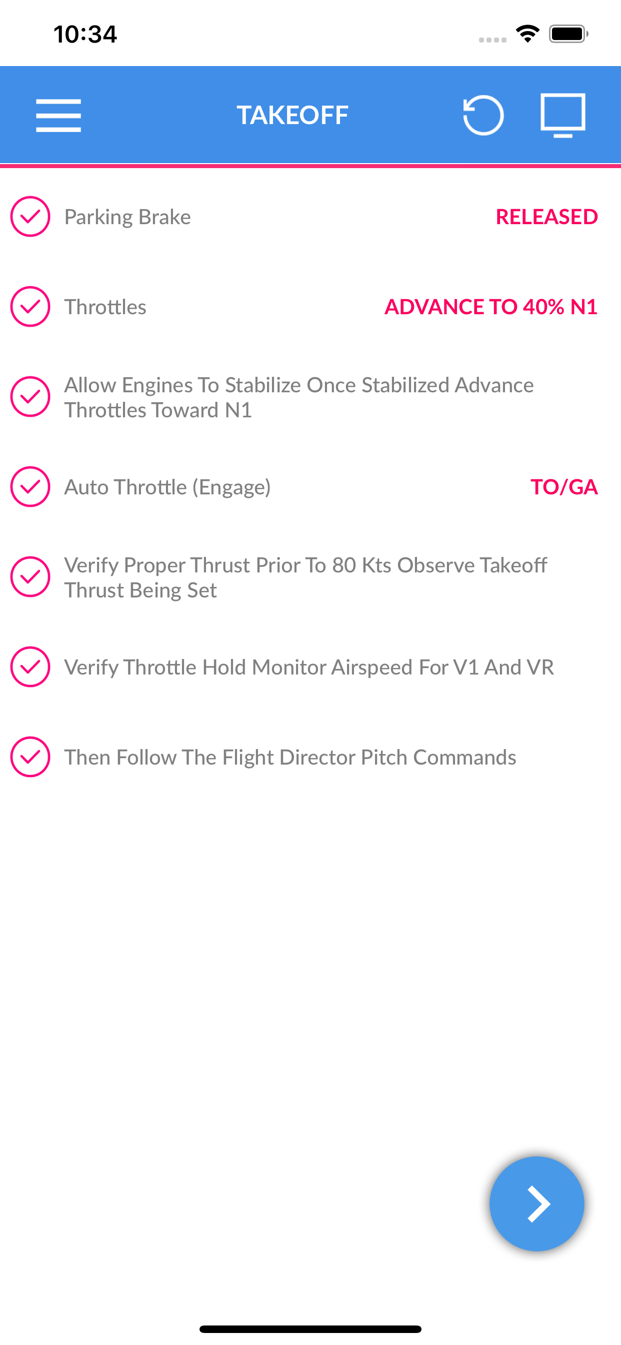 Boeing 737 NGX Checklist