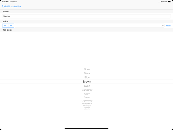Multi Counter Pro iPad screenshot