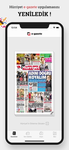 Hürriyet E-Gazete screenshot