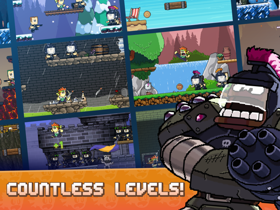 Dan The Man Platformer iPad app afbeelding 3