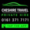 Book a taxi in under 10 seconds and experience exclusive priority service from Cheshire Travel