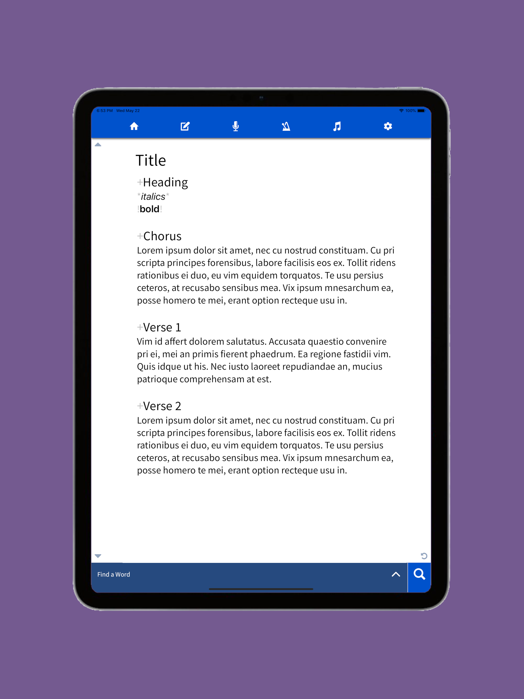Lyric Notepad - Song Writing screenshot 9