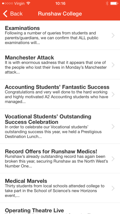 Screenshot #3 pour Runshaw School Leavers