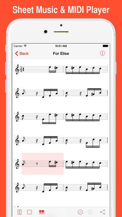 MIDI Score Screenshot