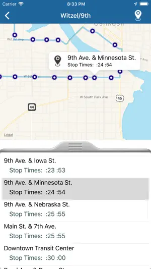 GO Transit Oshkosh screenshot 3